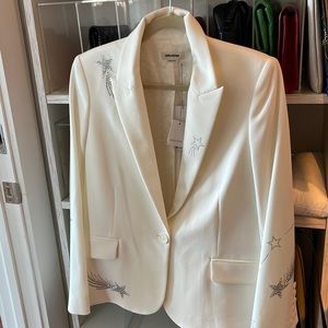 ZADIG AND VOLTAIRE EMBELLISHED BLAZER